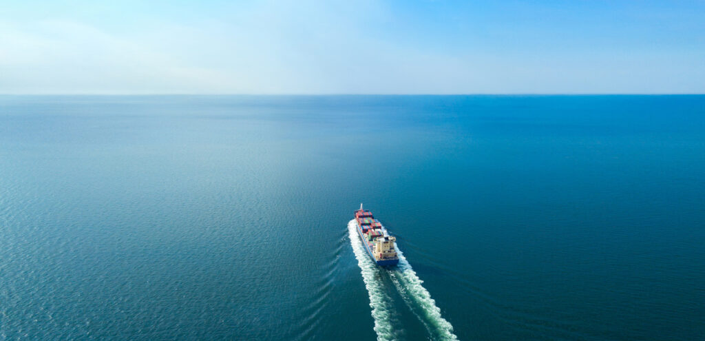 blue ocean ship